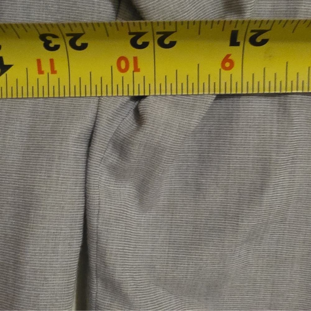 Croft & Barrow Men's Dress Shirt L Regular Gray Button-Down Easy Care Pockets - Picture 4 of 7